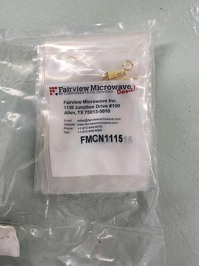 Fairview Microwave FMCN1115 75 Ohm 1.0/2.3 Push On Connector Lot of 25 NEW!