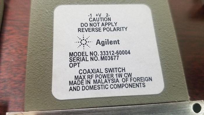 Used Agilent 33312-60004 RF Switch Lot of 7