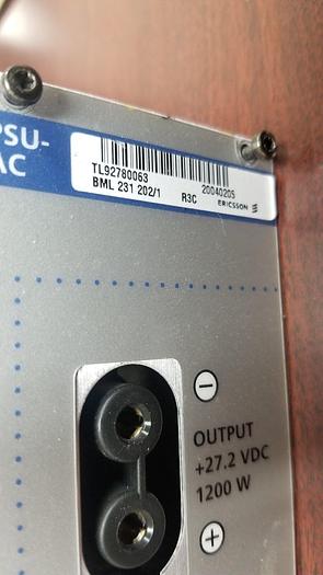 Used Ericsson BML 231 202/1 R3C PSU-AC  GOOD!