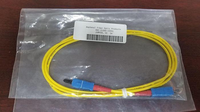 Amphenol 942-31066-10001 SC 1 Meter Fiber Jumper NEW!