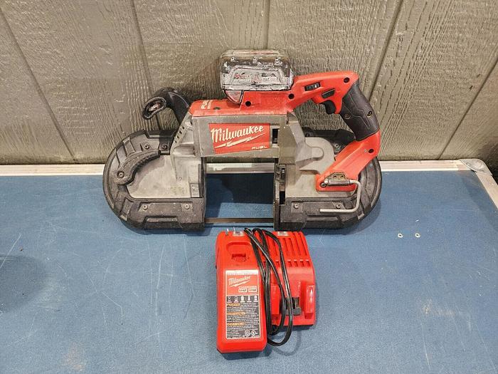 Used Milwaukee 2729-20 Bandsaw with Charger and Battery Unit #3