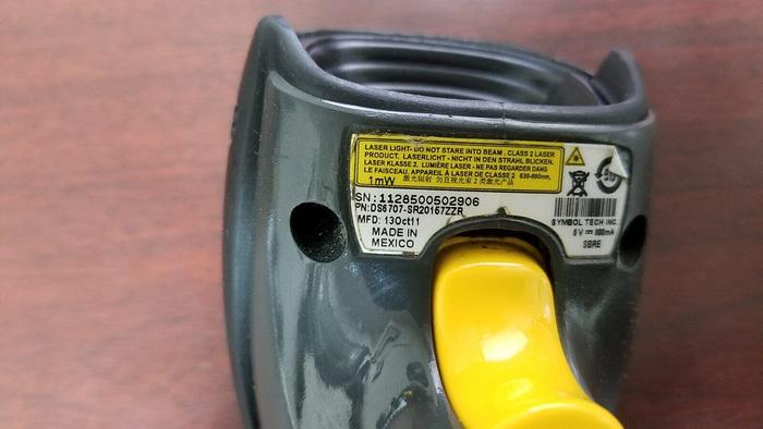 Used Symbol DS6707-SR20157ZZR Barcode Scanner USB