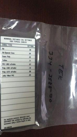 Tektronix 334-3588-00 Cal Label New!