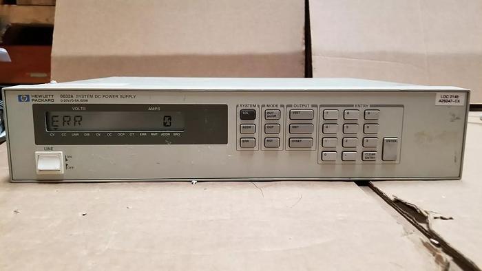 Used HP 6632A System DC Power Supply 0-20V/0-5A/100W #8 Good!