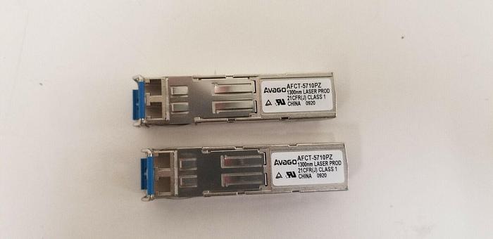 Used Avago AFCT-5710PZ SFP Modules Lot of 2