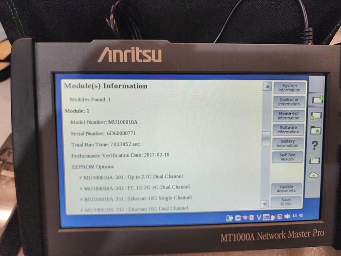 Used Anritsu MT1000A Network Master PRO OTDR Nice!