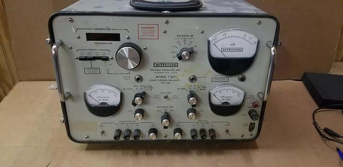 Used WILCOM T-207 Longitudinal Balance Test Set