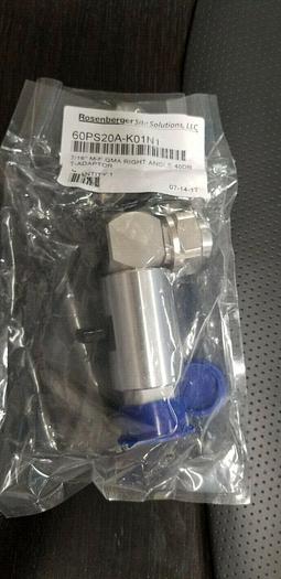 Rosenberger/Ericsson 60PS20A-K01N1 7/16" M-F QMA Right Angle 40dB Adapter NEW!!