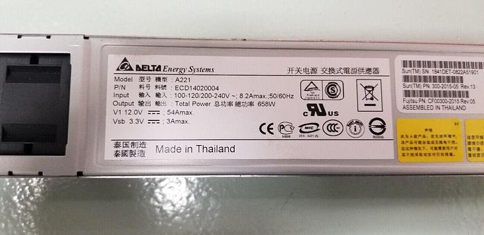 Used DELTA Model A221  ECD14020004 Power Supply