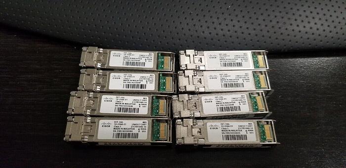 Used CISCO FET-10G SFP Modules Lot of 8