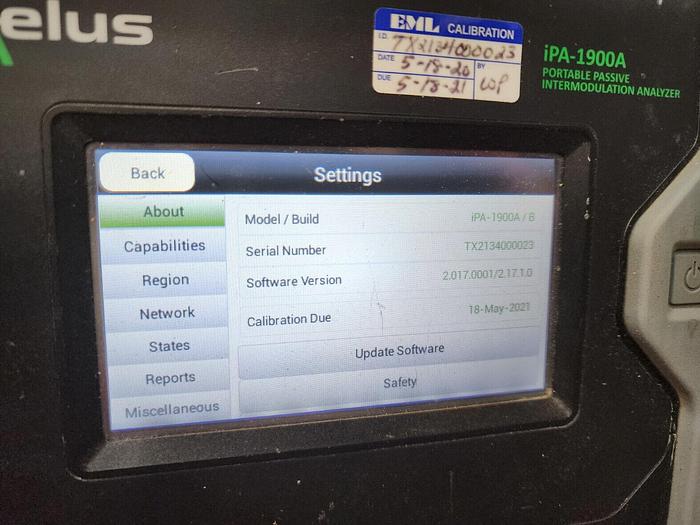 Used KAELUS IPA-1900A Portable PIM Tester Unit #7