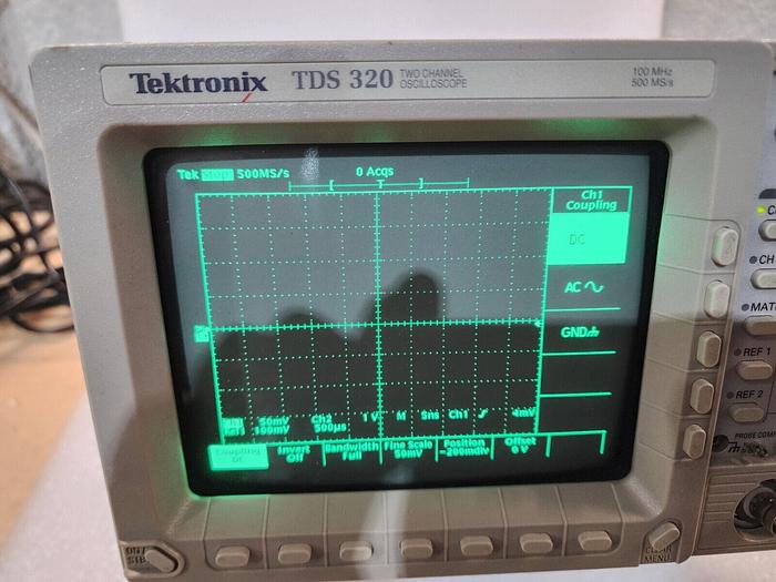 Used Tektronix TDS320 2-Channel 100 MHz Oscilloscope Untested!