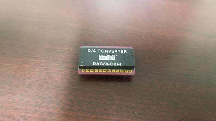 Used Burr Brown DAC80-CBI-I D/A Converter