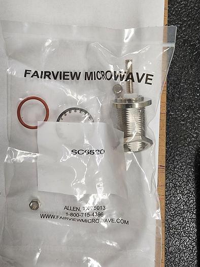 Fairview Microwave SC6520 SCF Bulkhead Connector 10-32 Stud .655 Hole NEW!