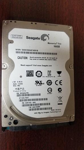 Used Seagate ST160LT007 160GB 2.5" SATA Drive