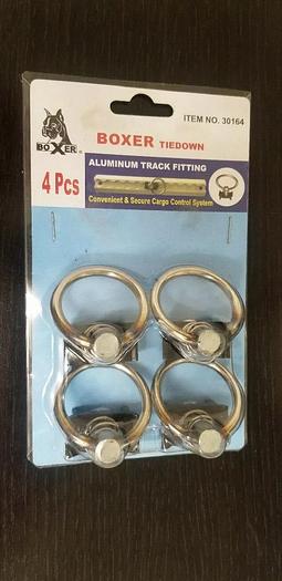 BOXER Tiedown 30164 Aluminum Track Fitting NEW Pack of 4