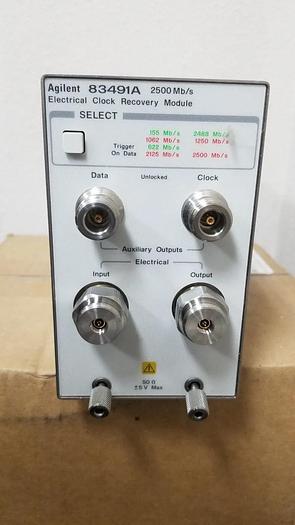 Used Agilent 83491A 2500Mb/s Electrical Clock Recovery Module.