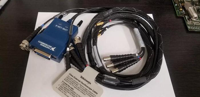 Used Tektronix View External Oscilloscope Cable with National Instruments GPIB-USB-B