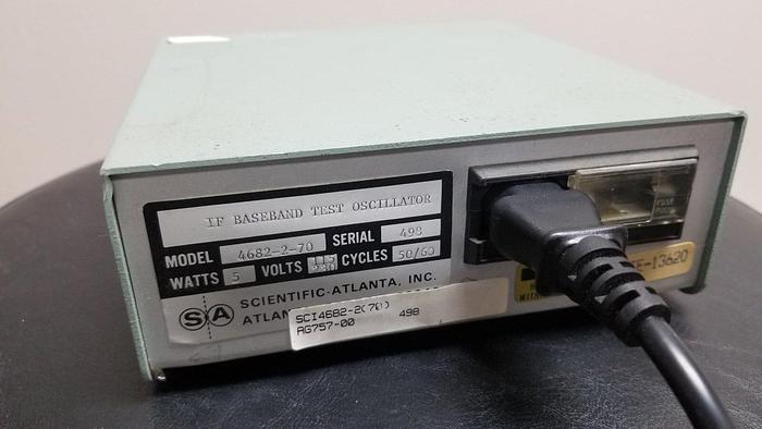Used Scientific-Atlanta Model 4682-2 (70) IF/Baseband Test Oscillator Working.