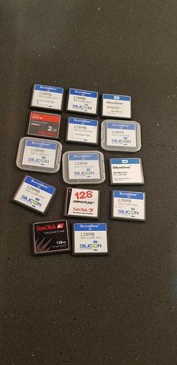 Used Compact Flash Lot of 14 Pieces READ!