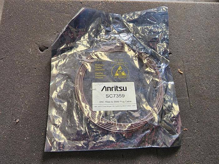 Anritsu SC7359 BNC Male to SMB Plug Cable 3 Meter Unit #4 NEW!