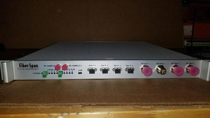 Used Fiber-Span FS30VGL1-R4-R-RP-24-1-1 Fiber Optic GPS Quad Receiver