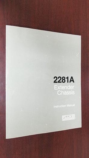 Used Fluke 2281A Extender Chassis Instruction Manual