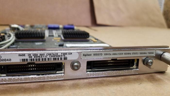 Used Agilent 16557D 128KSa Analyzer 100MHz State 500MHz Timing