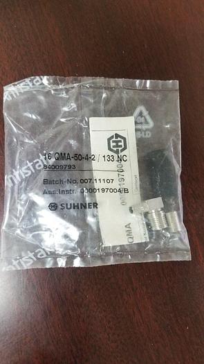 SUHNER 16QMA-50-4-2/133NC QMA Right Angle Crimp Connector NEW!