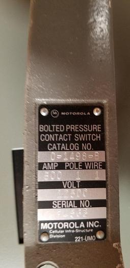Motorola 0-1498-B Bolted Pressure Contact Switch New Out of Box!