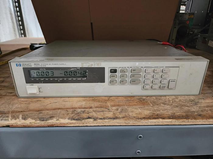 Used HP/Agilent 6632A System DC Power Supply 0-20V/0-5A/100W