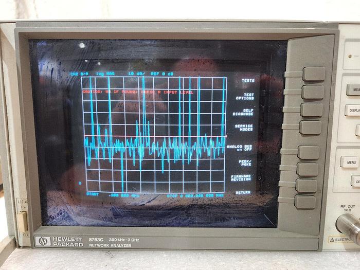 Used HP/Agilent 8753C Network Analyzer 300kHz-3GHz 50 Ohm Option 010