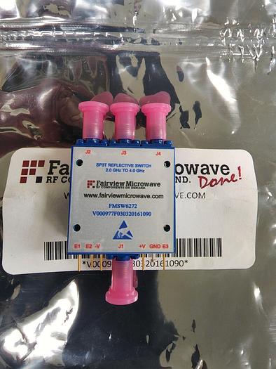 Fairview Microwave FMSW6272 SP3T 2-4GHz Pin Diode Switch NEW!!