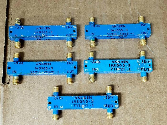 Used Anaren 1A0565-3 Directional Hybrid Coupler 3dB Lot of 5 READ!!