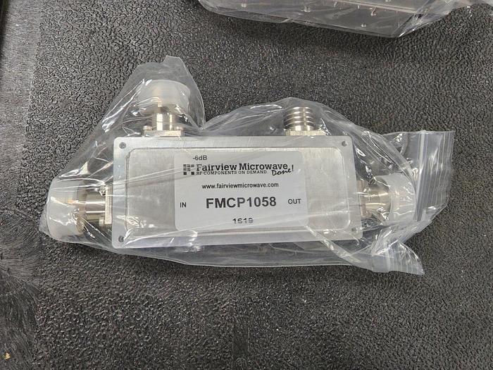 Fairview Microwave FMCP1058 Directional Coupler DIN F 6dB NEW! 698-2.7GHz.