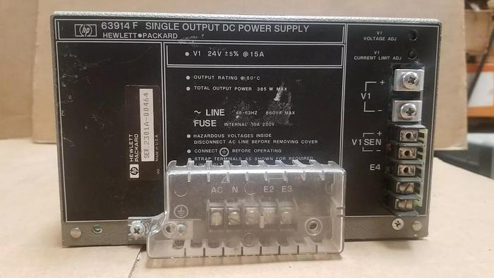 Used HP 63914F Single Output Power Supply 24V 15A