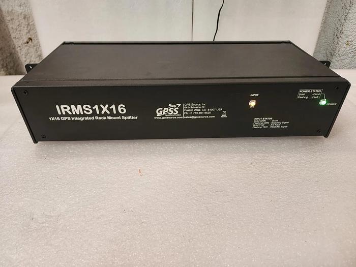 Used GPS Source IRMS1X16 1x16 GPS Intergrated Rack Mount Splitter Unit #6