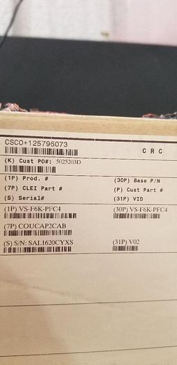 Used CISCO WS-S2T-10T New Open Box