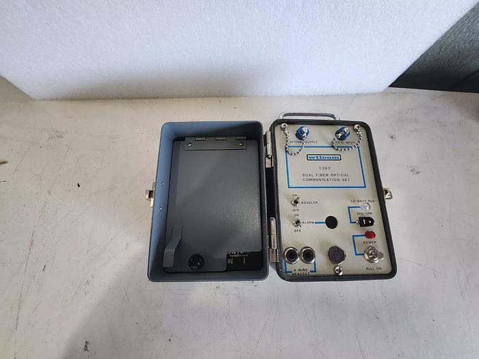Used Wilcom T362 Dual Fiber Optical Communication Set Unit #2