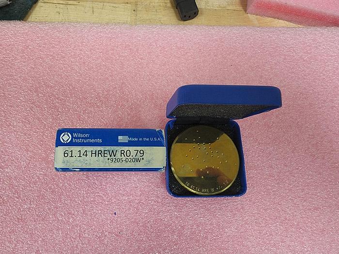 Used Wilson Instruments 61.14 HREW Rockwell Hardness Standard Test Block