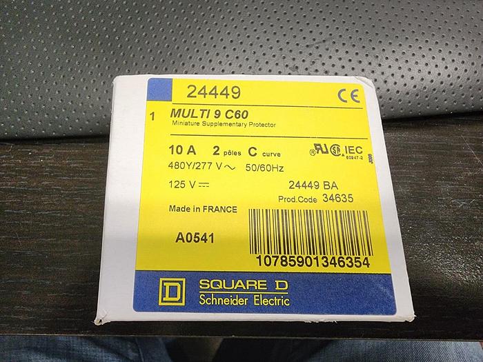 SQUARE D 24449 Multi 9 C60 Miniature Supplementary Protector NEW!