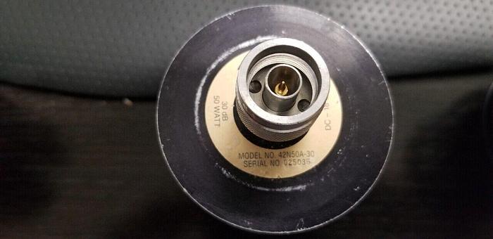 Used Anritsu 42N50A-30  50 Watt 30dB DC-18GHz Attenuator Unit #10