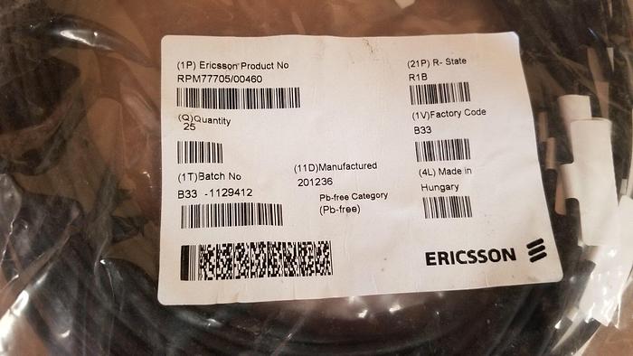 Ericsson RPM77705/00460 R1B Cable Lot of 25 NEW!