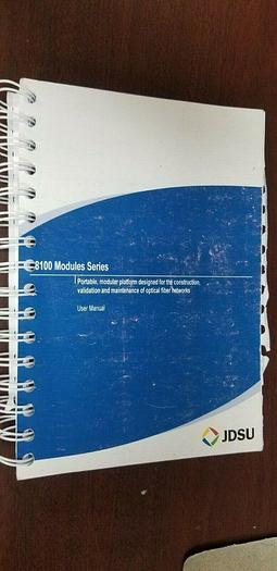 Used JDSU 8100 Modules Series Users Guide