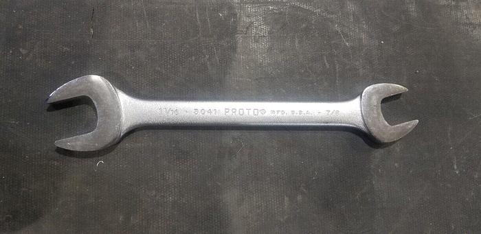 Used PROTO 3041  7/8" and 1-1/16" Open End Wrench Made In USA