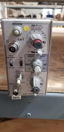 Used Tektronix 7A26 Dual Trace Amplifier Plug In Unit #11