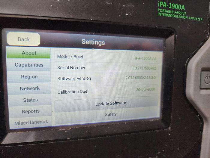 Used KAELUS IPA-1900A Portable PIM Tester Unit #3