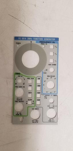 Tektronix FG501A Front Panel NEW!