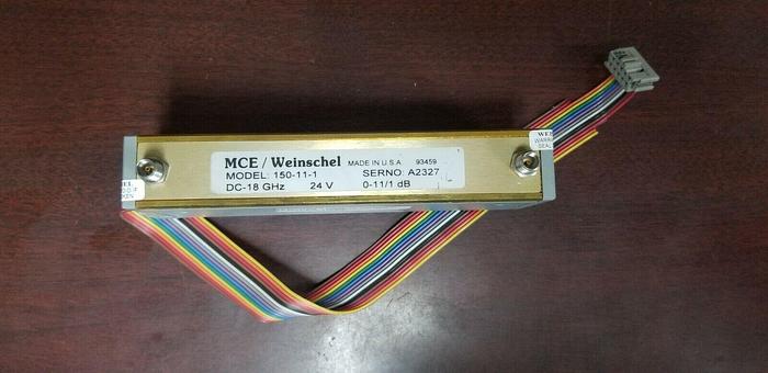 Used MCE/Weinschel 150-11-1 Attenuator DC-18GHz 0-11/1db