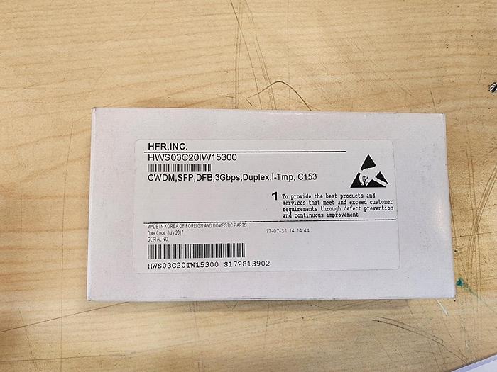 Used HFR, Inc. HWS03C20IW15300 SFP Module NEW!